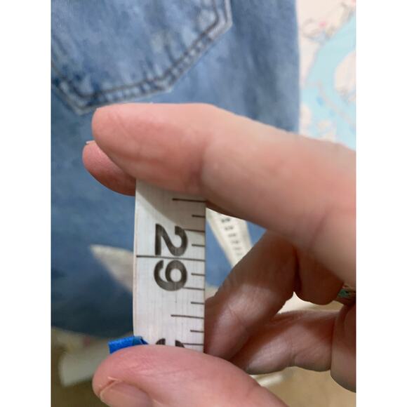 Free People We The Free Cotton Seamed Patch Design Ankle Boyfriend Jeans Size 26 - Picture 7 of 12